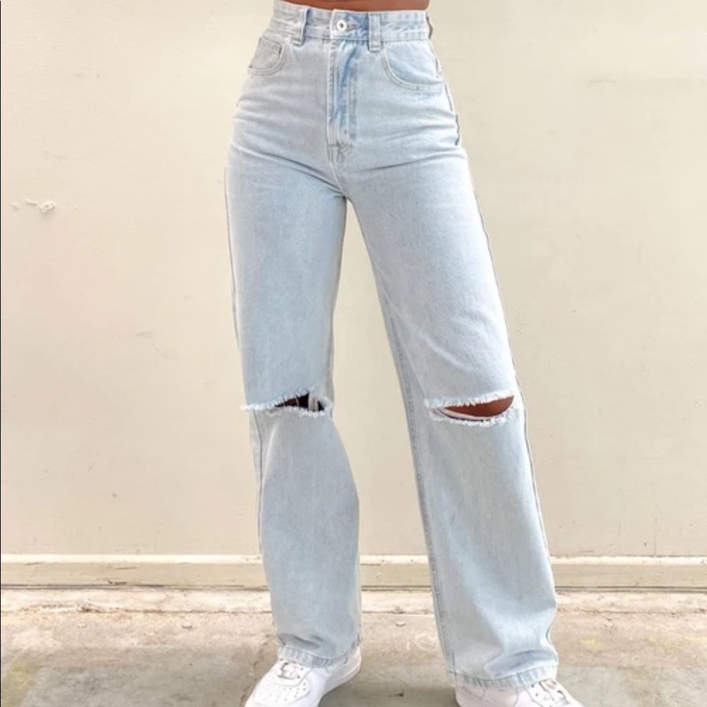 NEW Beginning Boutique Robin Wide Leg Jeans